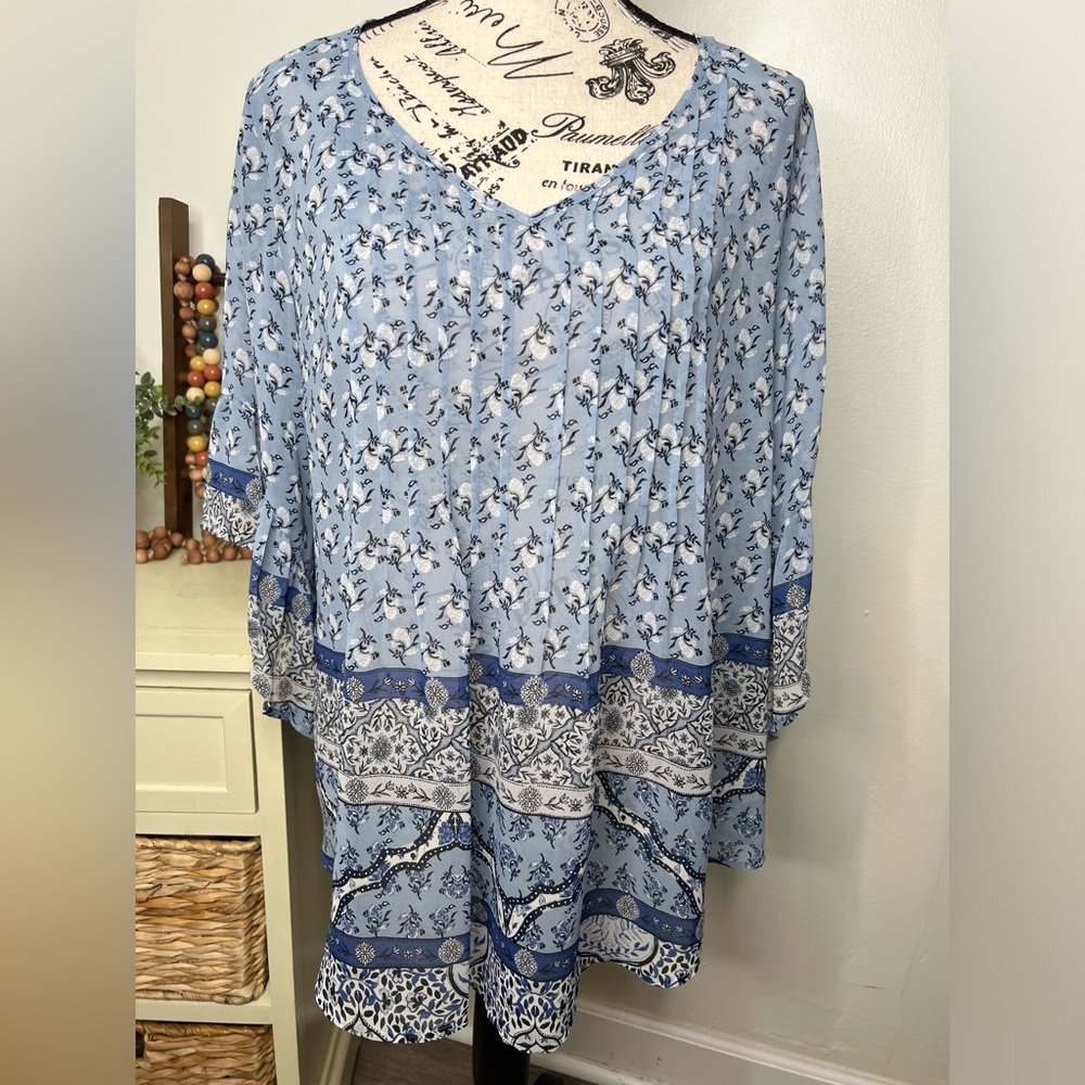Brand New - Style & Co. Pintuck-Pleated Top